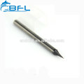 BFL End Mill para corte de oro, carburo miniatura End Mill para corte de cobre